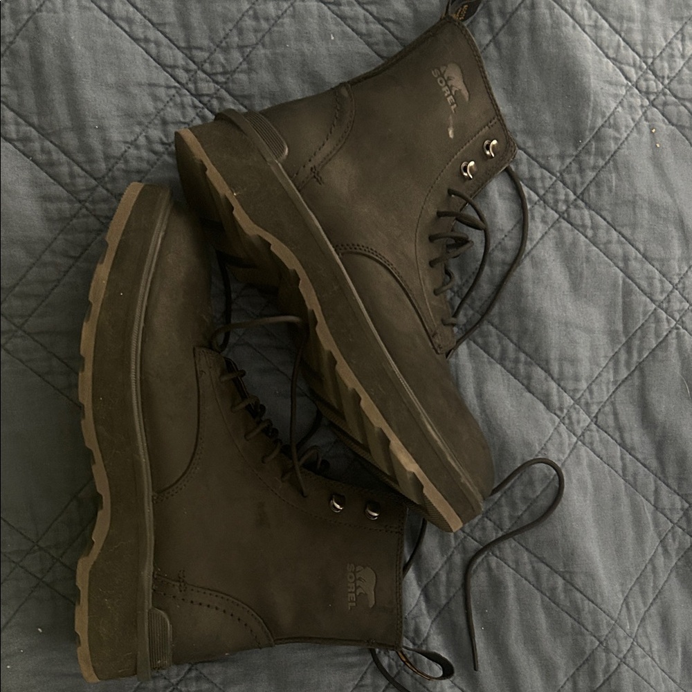 Women’s Sorel Black Lace-Up Boots